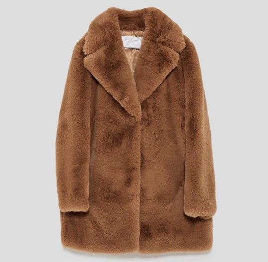 Zara Faux Fur Coat