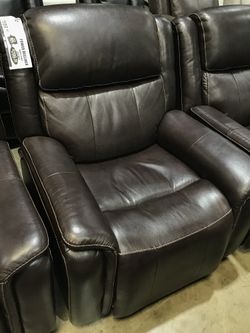 Leather Power Recliner