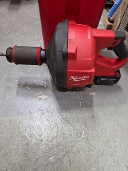 Milwaukee M18 Fuel Drain Snake - Spins Great,