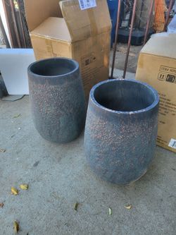 2 Large Outdoor Plant Vase