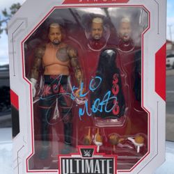 Solo Sikoa Autographed Signed WWE Ultimate Edition Series 24 Figure Bloodline
