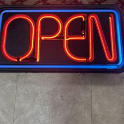 Neon Open Sign In Working Order 