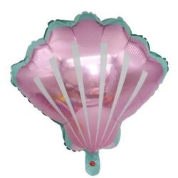 Pink Seashell Foil Balloon. Birthday Balloon. Party Decoration. Party Balloon. Mermaid, Beach, Or Luau Party