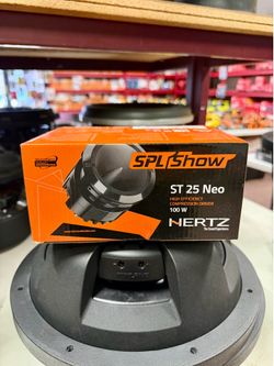 Hertz ST 25A NEO SPL Show Series 1-13/16" aluminum dome bullet tweeters — designed for SPL competition