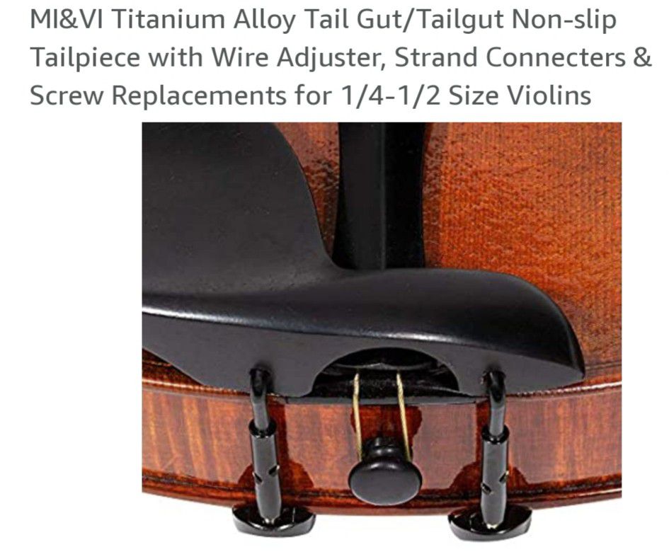 Titanium violin tailgut