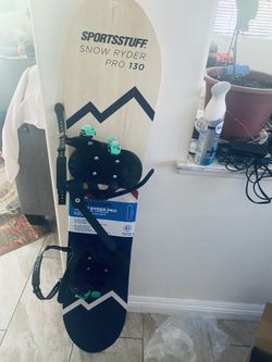 Snowboard With Binding 
