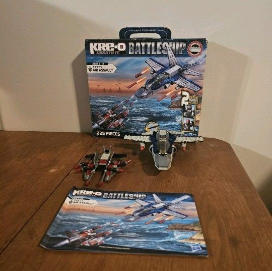 Battleship Kre-O Air Assault Building Set #38975 Missing Figures and Pieces USED