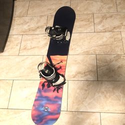 Board Factory Snowboard 145cm with Bindings