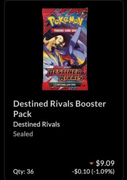 Pokemon TCG destined Rivals packs