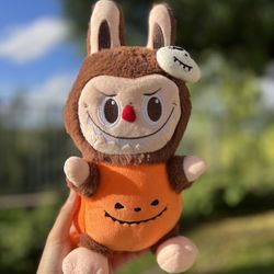 Halloween Plush Bunny – Pumpkin Costume Toy
