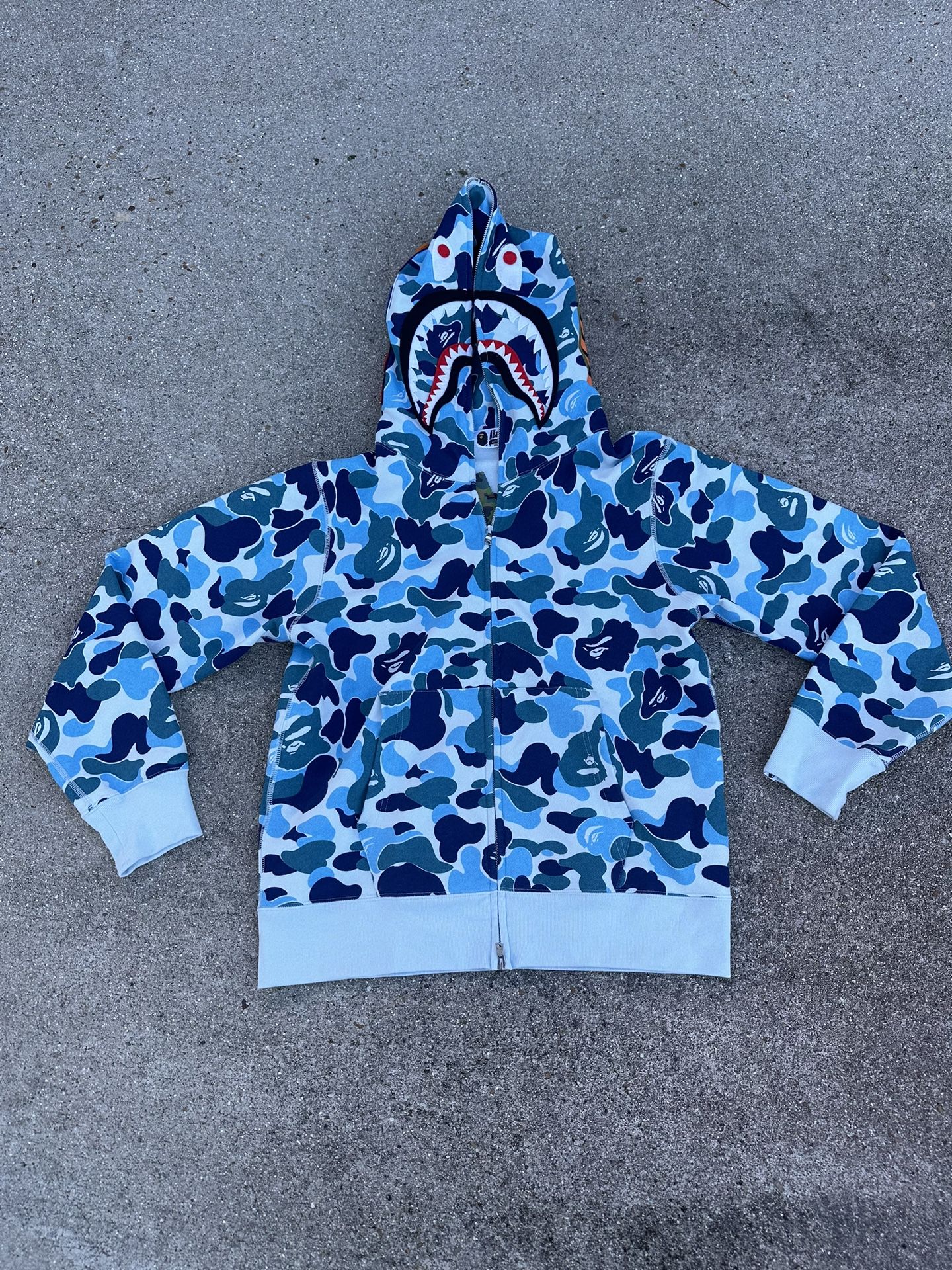 Bape hoodie Blue 