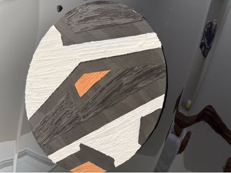 Multi colored textured wallart