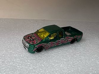 Hot Wheels Mardi Gras NISSAN TITAN Green 1/64 Diecast