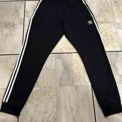 Adidas Black Track Pants Medium 