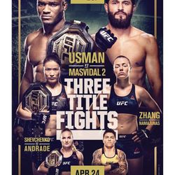 (4) UFC 261 TICKETS ! MASVIDAL VS USMAN ‼️