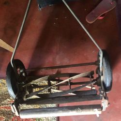Vintage Wooden Lawnmower Great State