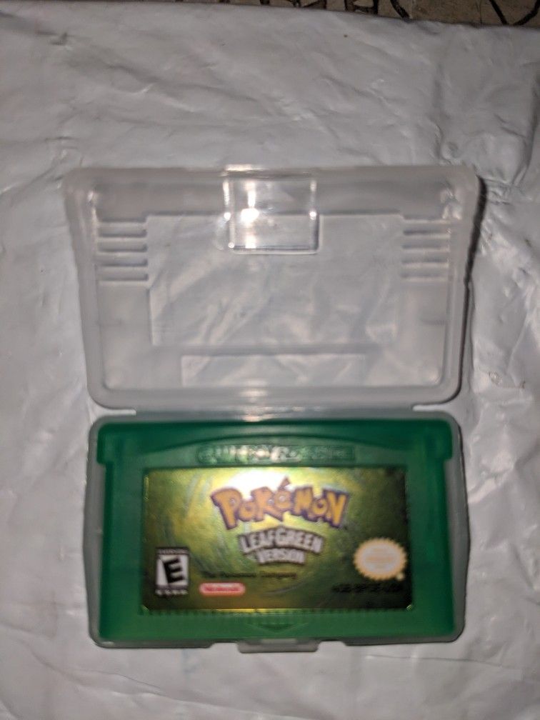 Pokemon Leafgreen Version Leaf Green Advance Game Boy Gameboy Advance Nintendo GBA Cartridge