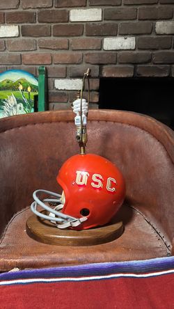 Vintage USC Helmet Table Lamp