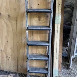 Ladder With Hooks For Dock Or Shelving 