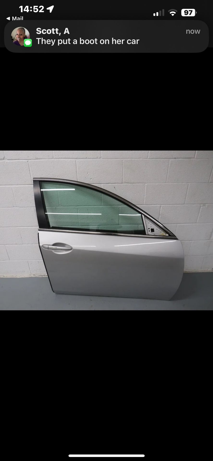 2009-2010-2011-2012-2013 MAZDA 6 RIGHT FRONT DOOR