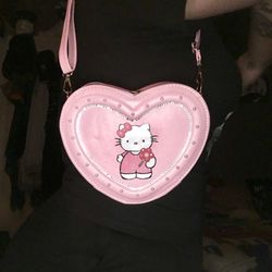 Hello Kitty Hand painted Purse 