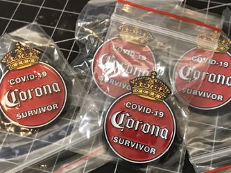 Custom made Corona Virus Pins