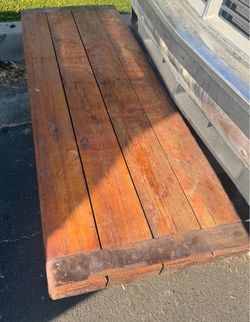 Large Solid Wood Outdoor Picnic Table Top
