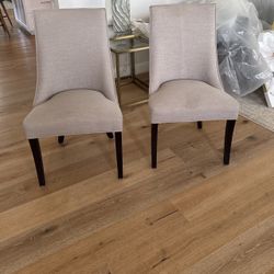 Two High Back chairs 