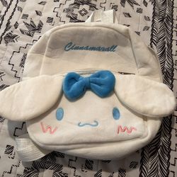 Cinnamaroll Plush Backpack With Luggage Bag