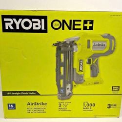 Ryobi Finish Nailer 16 Gauge Y De 18 Volts Nueva Sellada  