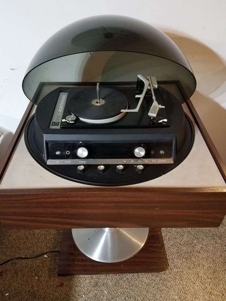 Need Gone- Make an Offer - Vintage Graphic by Electrohome Dome Top Hi-Fi Radio Turntable