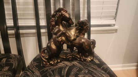 Ceramic Horse Statue  Bronze Colot