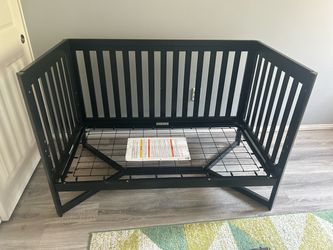 Delta Children Tribeca 4-in-1 Convertible Crib, Midnight Grey