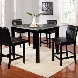 Brand New Gray/Black 5 Piece Dining set