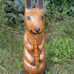 Rabbit Made From Wood