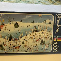 The Blachon 1000 Piece Jigsaw  “ Ski Paradise". 