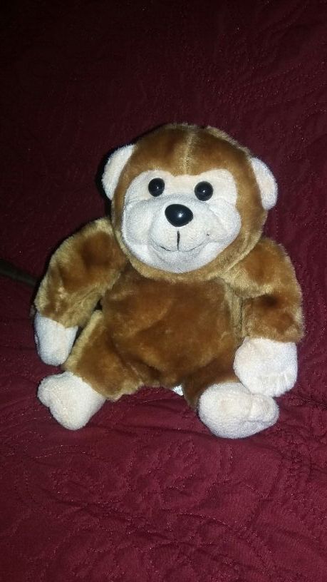 6 in plush monkey