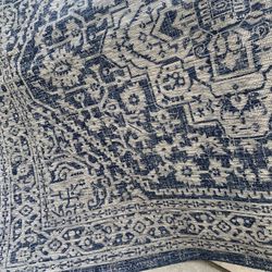 Navy Blue And Gray 4x6 Area Rug. Reduced 