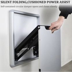 Folding Wall Chair Invisible Wall-Mounted Entryway Bench,Fold Down Bathroom Stool for Elderly Disabled Adults,Stainless Steel Folding Shower Bench,for
