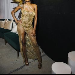 Gold Custom Dress 