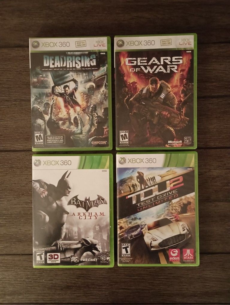 Four Xbox 360 Games