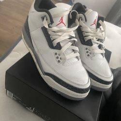 Air Jordan 3 Retro Summit White Fire Red 