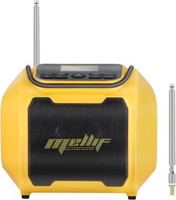 Portable Radio, Wireless TWS Speaker for Dewalt 20V Battery