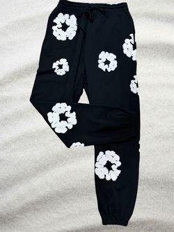 Denim Tears Cotton Wreath Joggers - Black