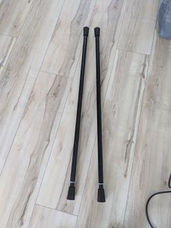 Black Shower rod (x2)