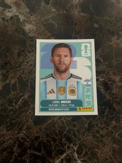 Lionel Messi panini World Cup 2026 sticker