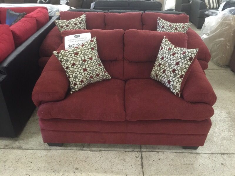 Sofa and loveseat