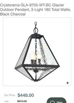Outdoor pendant light
