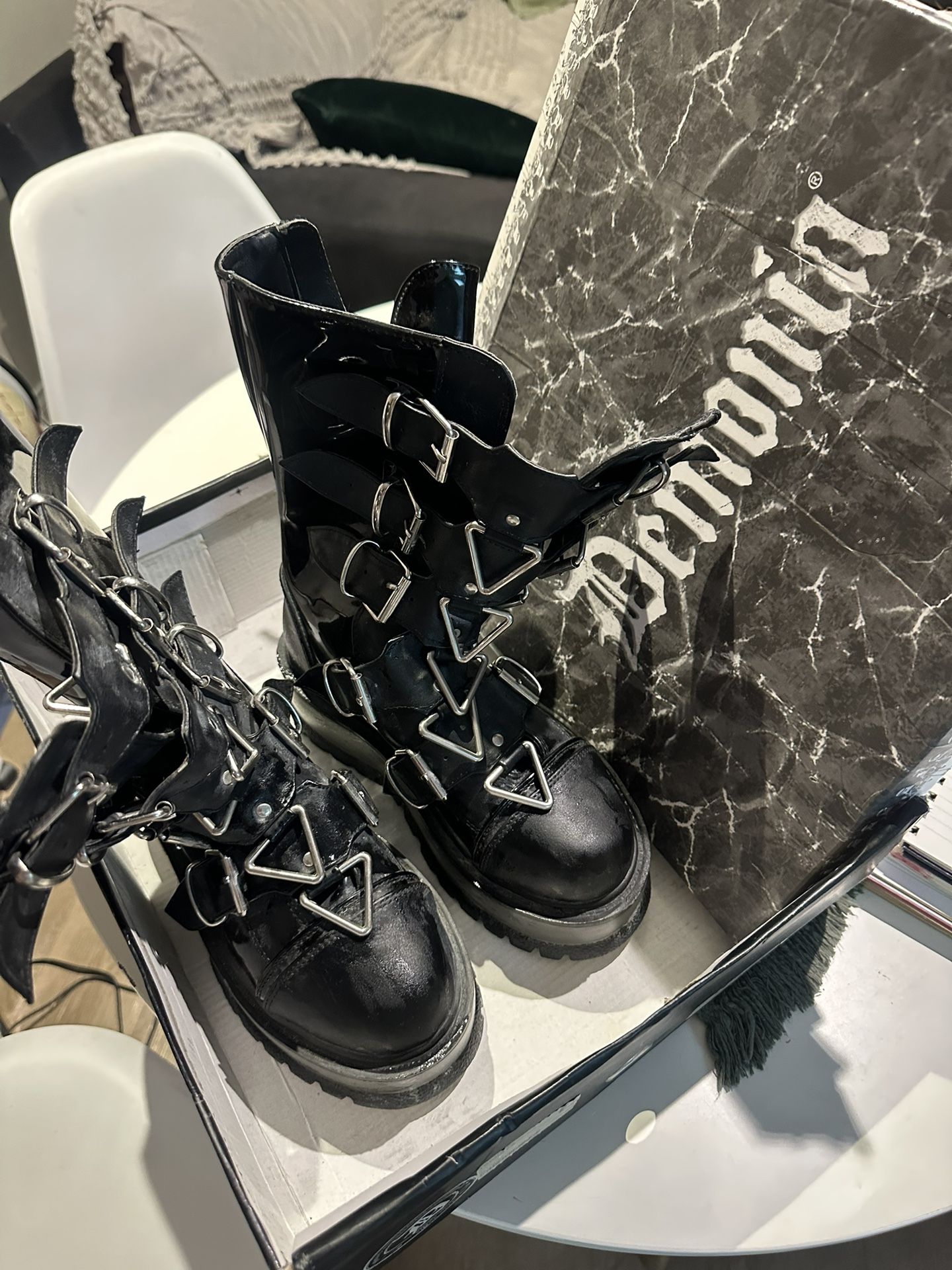 Used Only Once Demonia Boots Size 65