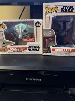 Stars Wars Grogu Boba Fett Funko Pop Lot